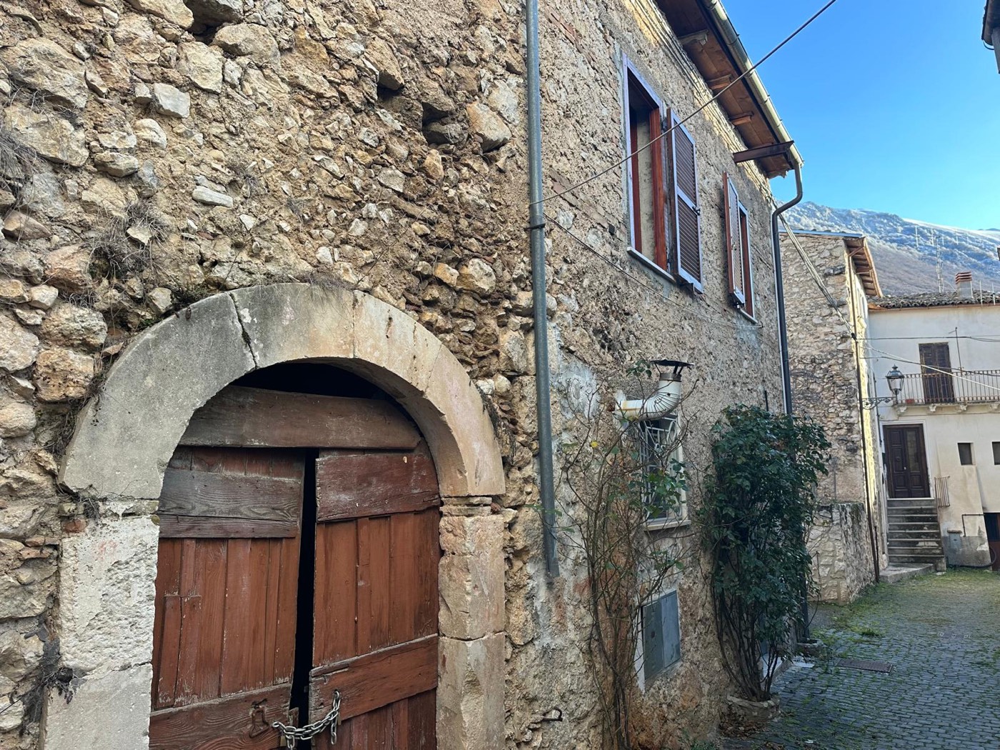 Traditional Stone House with Terrace in Gran Sasso National Park property photograph