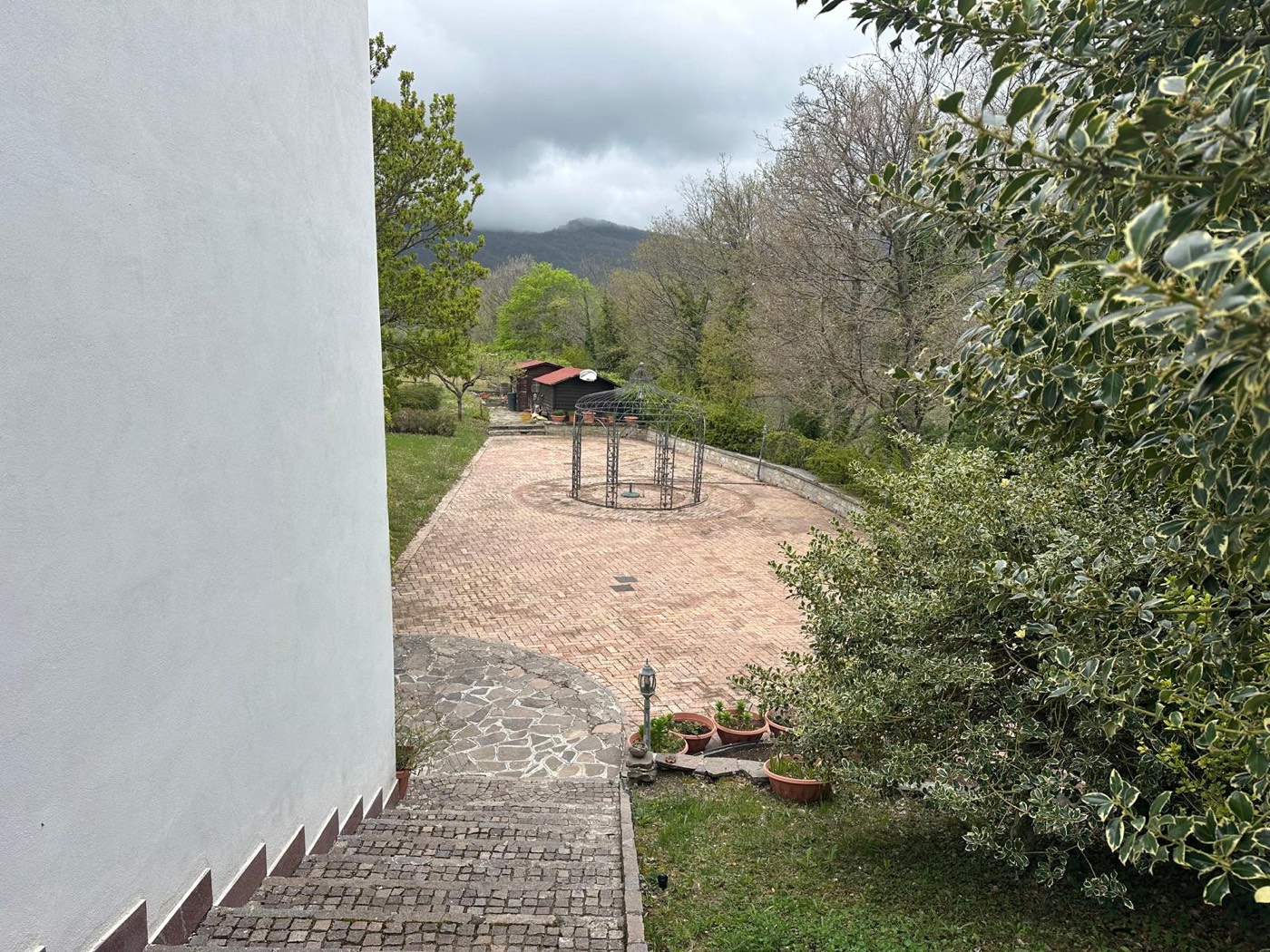 Villa entrance and paved outdoor area — 1329