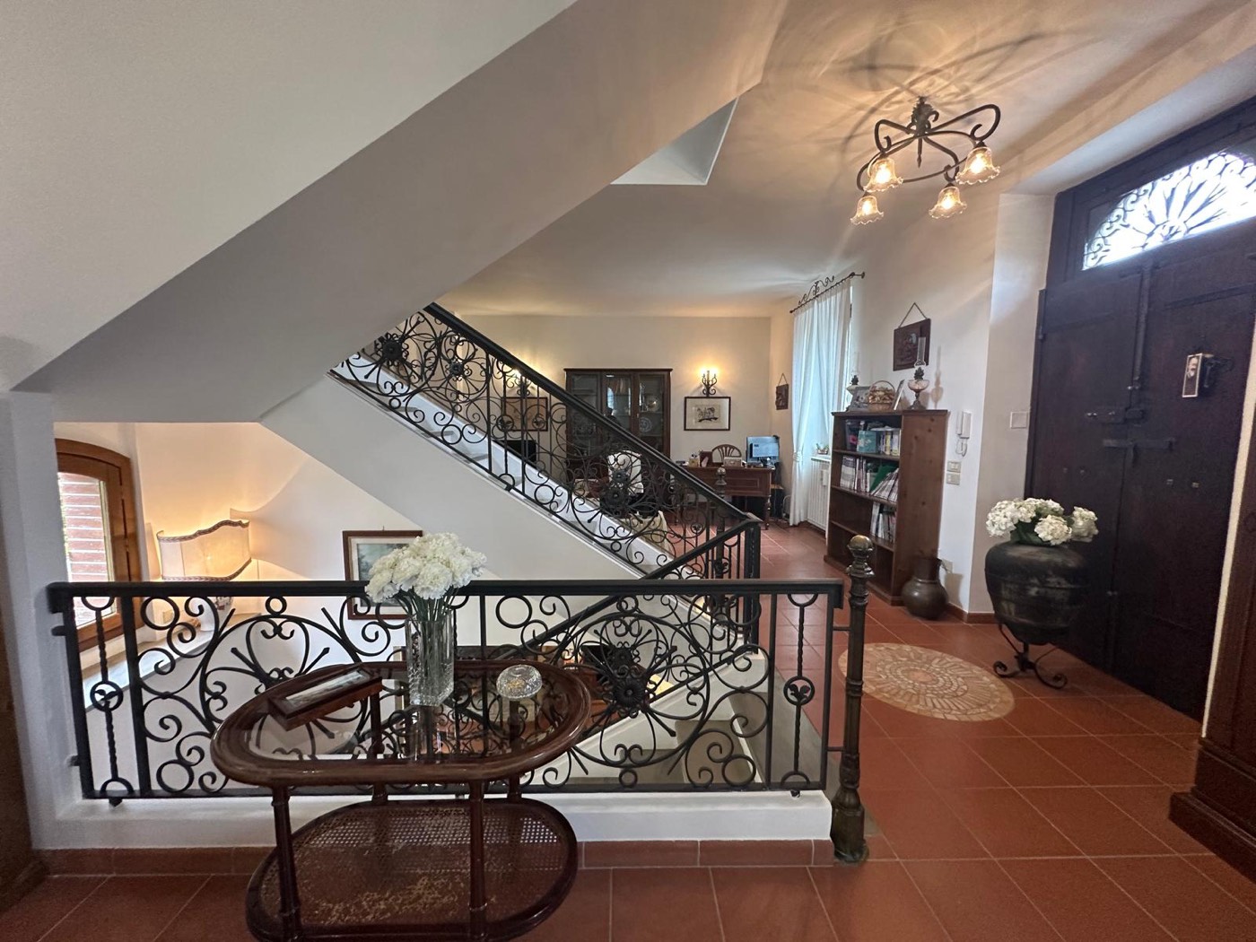 Furnished living areas and staircase — 1329