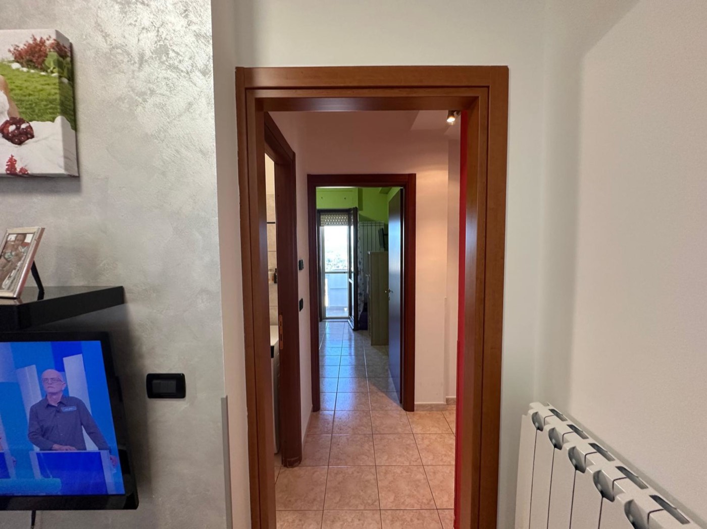 Hallway to the bedrooms — 1343